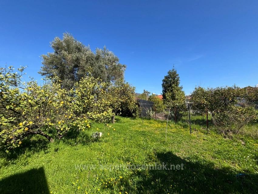 Eingeschossiges Haus Mit 2 Schlafzimmern Und Einem Zusätzlichen Zimmer Auf Einem 459 M² Großen Grundstück In Okçular Zu Verkaufen