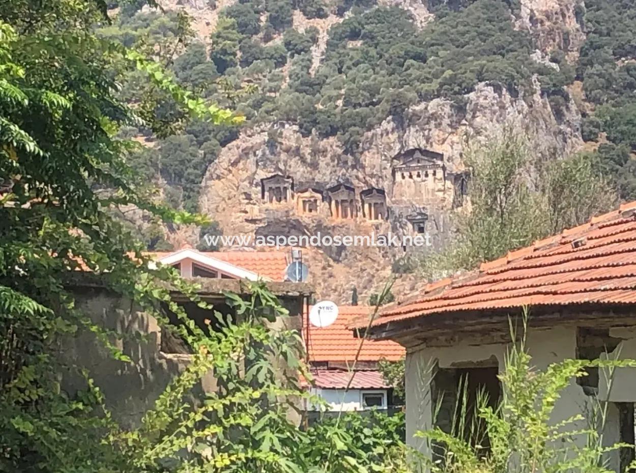 Maras Dalyan Villa Zum Verkauf-Grundstück Zum Verkauf Mit Blick Auf Die Königlichen Gräber 1026M2