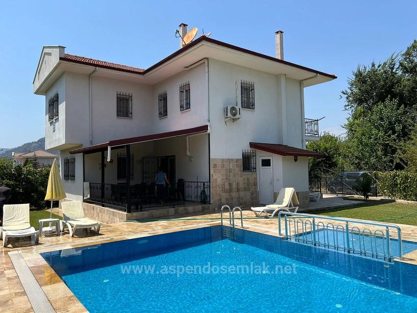 Corner Plot, 600M2, 3+1 Villa For Sale In Dalyan.