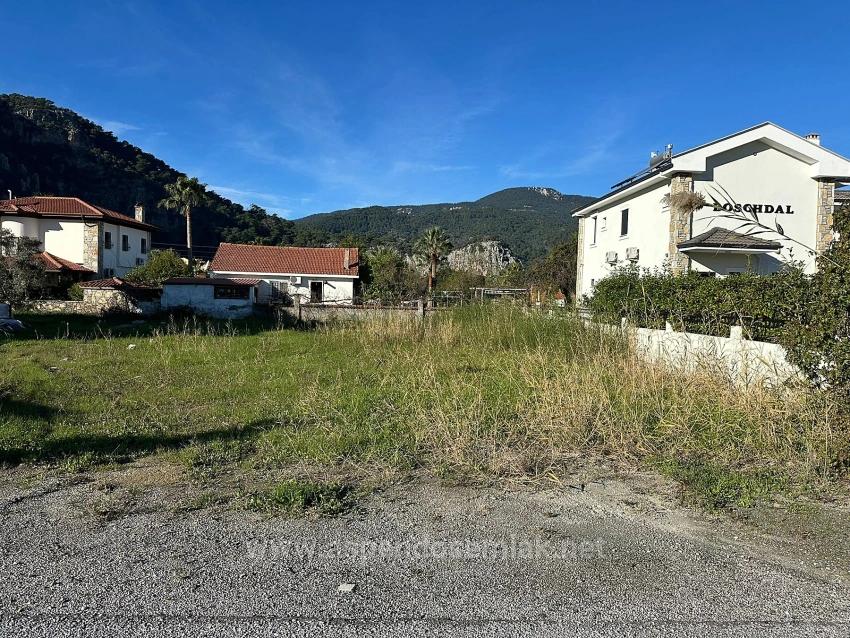 841M2 Plot Of Land For Sale In Dalyan Gülpınar With 15% Zoning.