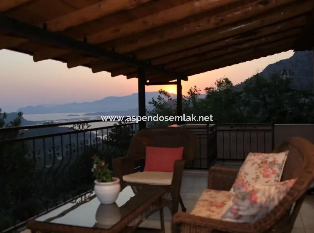 Villa Gokbel Dalyan Iztuzu Villa For Sale With Full Sea View For Sale In Gokbel