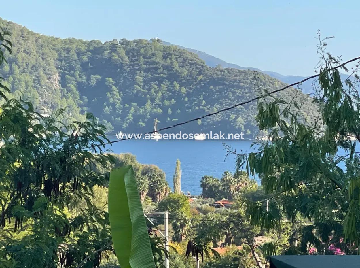 Land For Sale In Ekincik With Sea View 420M2 Zoned