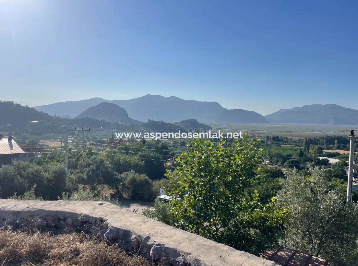 Çandır Full Sea And Lake View 500M2 2B Field For Sale