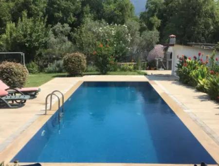 Dalyan Satılık Villa 615M2 Arsa İçinde 3+1 Satılık Villa